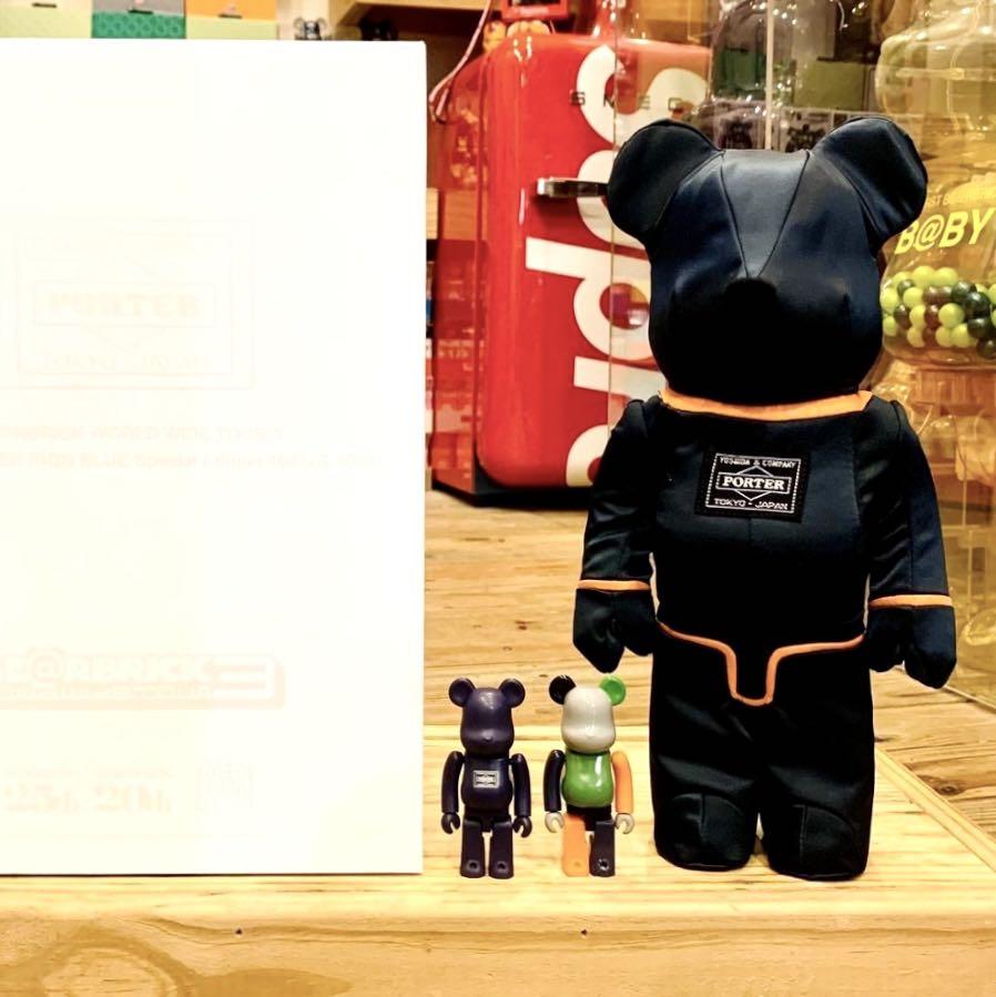 BE@RBRICK PORTER TANKER BLUE 100%400%（BE@RBRICK TANKER IRON