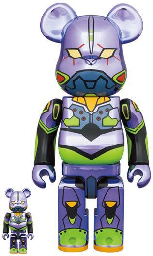 BE@RBRICK BEARBRICK EVANGELION エヴァンゲリオン初号機CHROME Ver