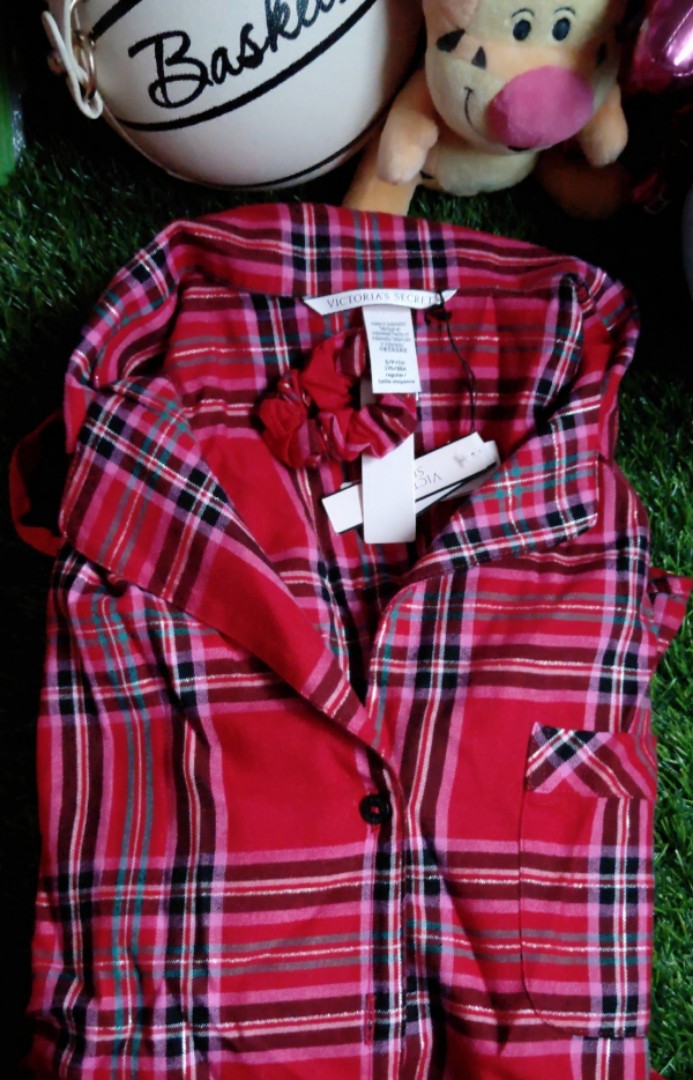 Victoria's Secret Striped silk pajama set Multi Size M - $40 - From Ava