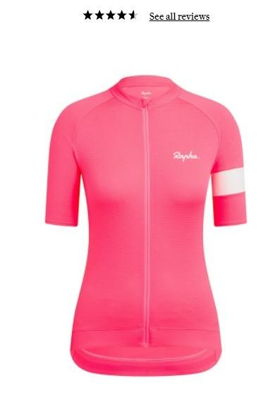 RAPHA Ladies Flyweight Black Short Sleeve Zipped Cycling Jersey Size L BNWT 
