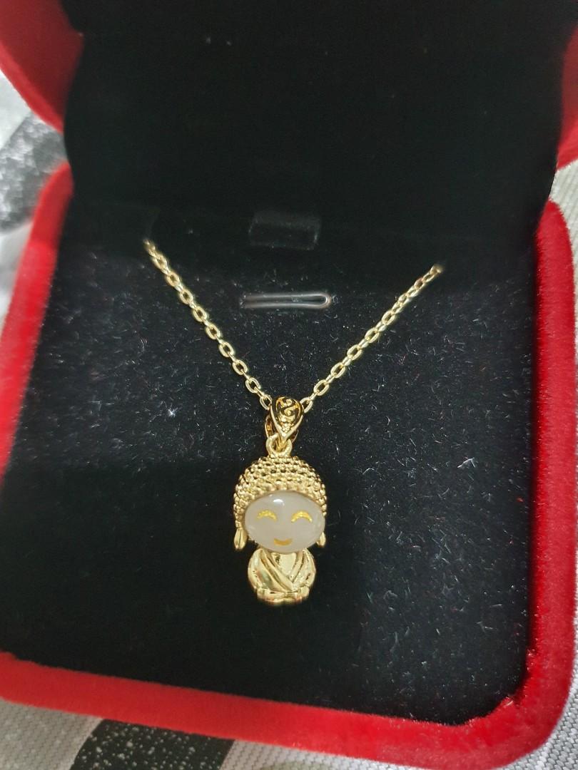 Gold chain cheap with buddha pendant