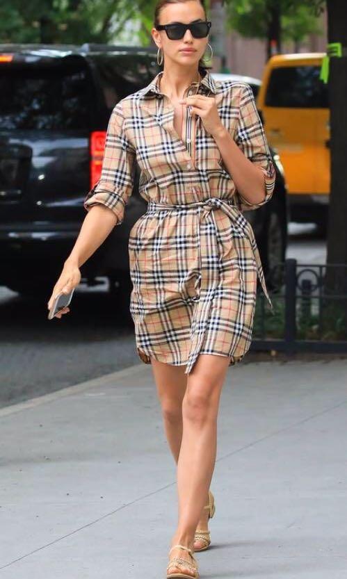 Burberry Vintage Check Shirt dress Women s Fashion Dresses