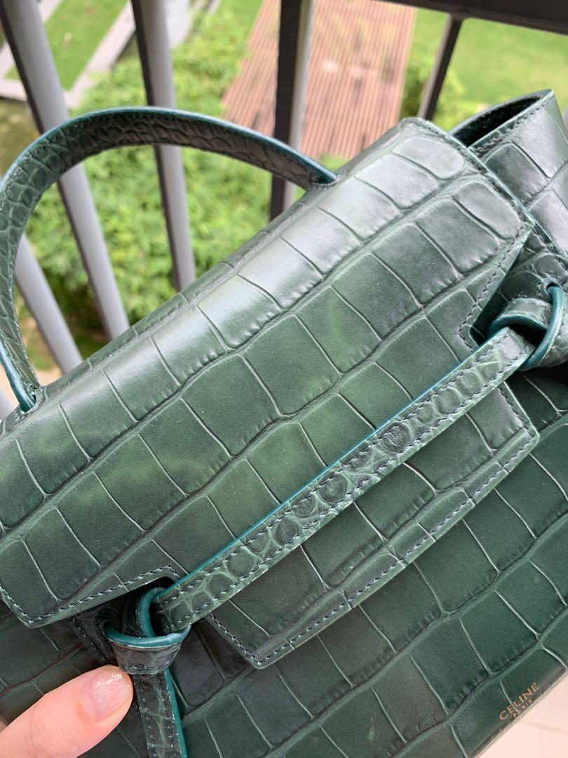 Celine belt bag green discount