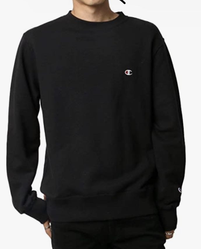 Champion Sweatshirt Black Large Men s Fashion Tops Sets