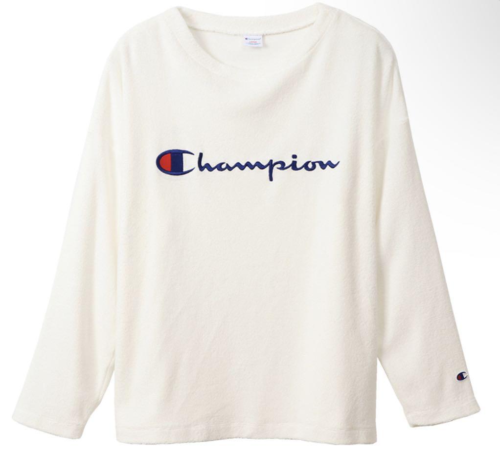 Champion Sweatshirt White Medium oversized Men s Fashion