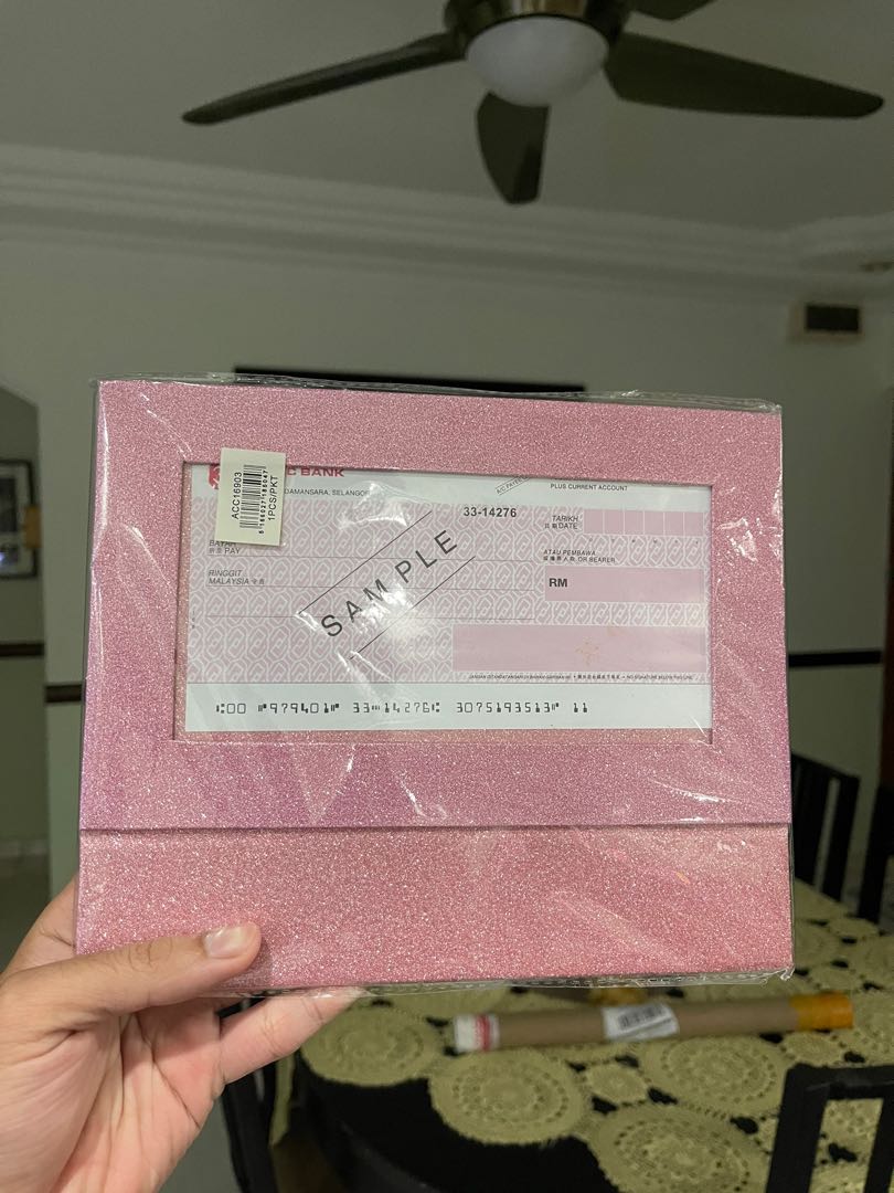 Cheque Frame Cheque/Money Frame Holder, Women's Fashion, Bags & Wallets, Wallets ...