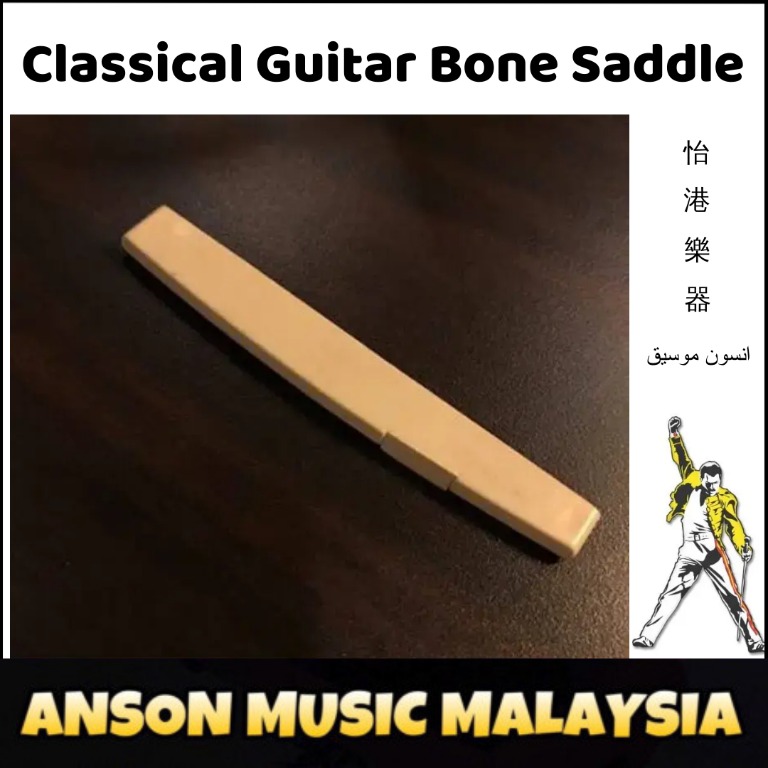 Classical Guitar Bone Saddle, Hobbies & Toys, Music & Media, Music Accessories on Carousell