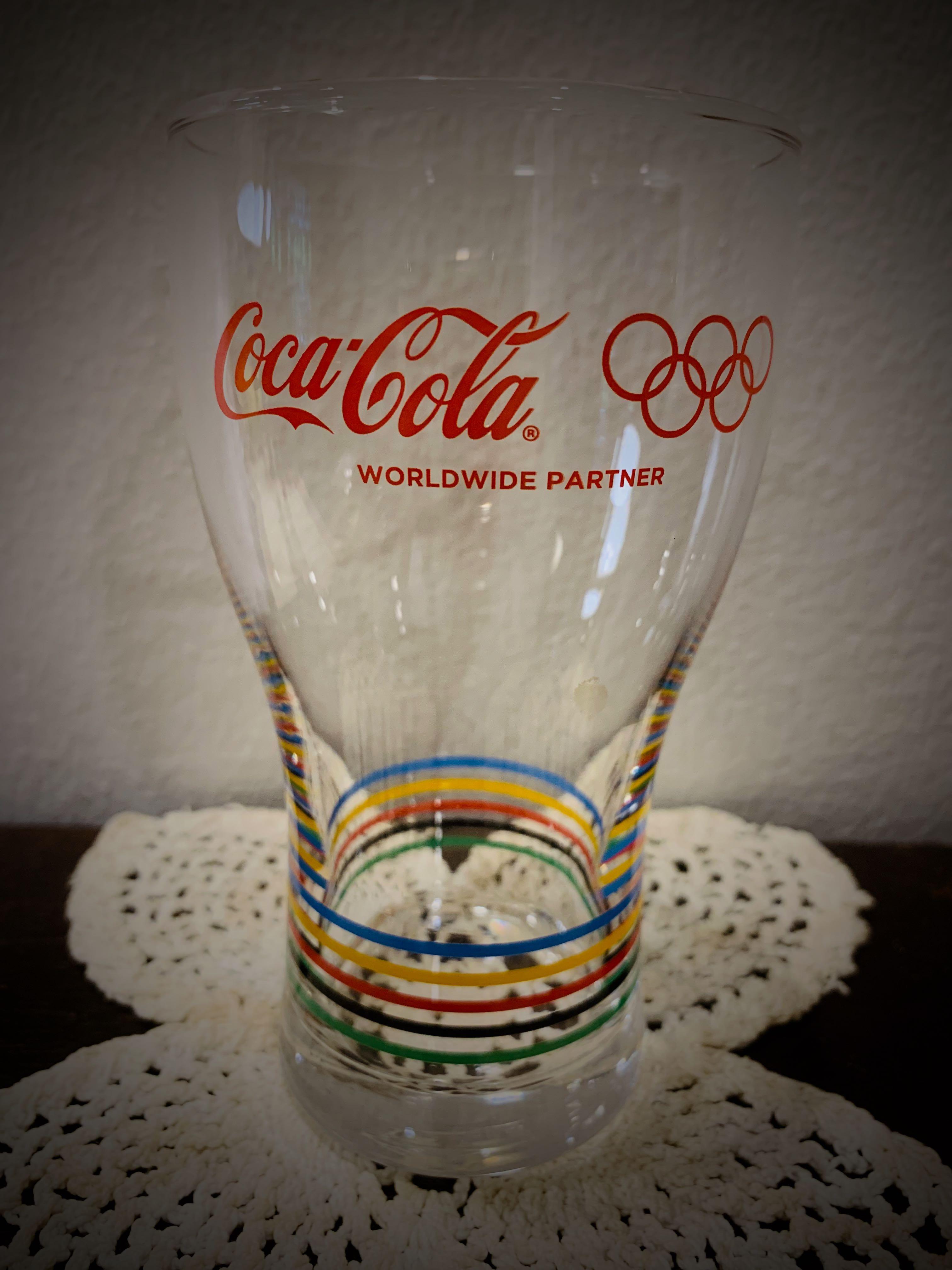 Coke Coca Cola Olympics Glass, Hobbies & Toys, Collectibles & Memorabilia, Fan Merchandise on