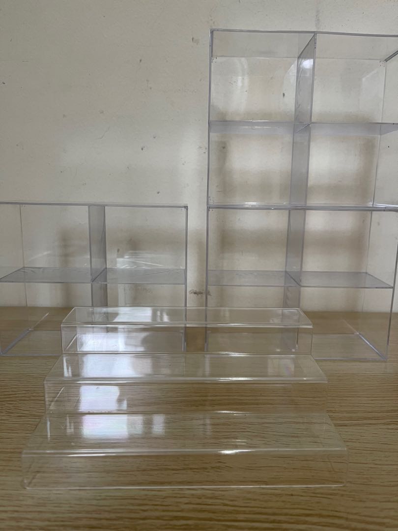 Daiso Plastic Display Case (Box/Stairs), Furniture & Home Living, Home