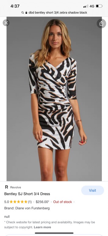 Dvf deals bentley dress