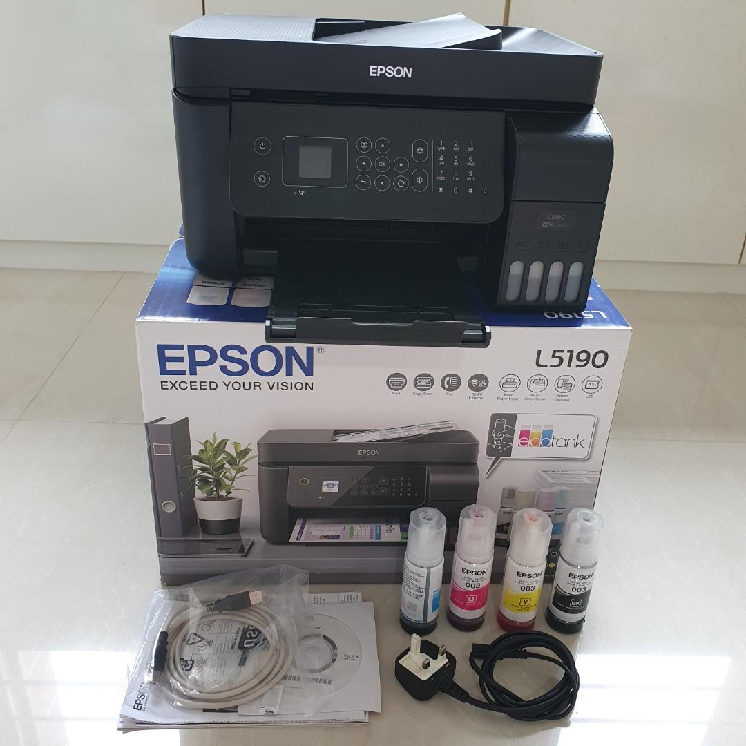 Epson EcoTank L5190 WiFi AllinOne Ink Tank Printer with Automatic