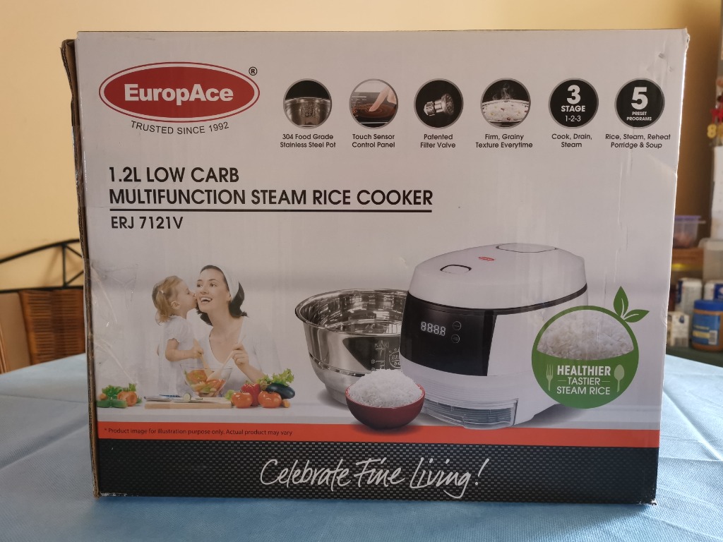 Europace 1.2L Low Carb Rice Cooker, TV & Home Appliances, Electrical