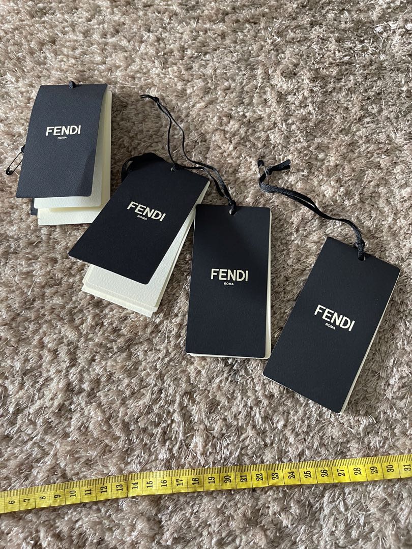 fendi tag lengkap full untk tas accs baju fendi price tag label asli like new and authentic
