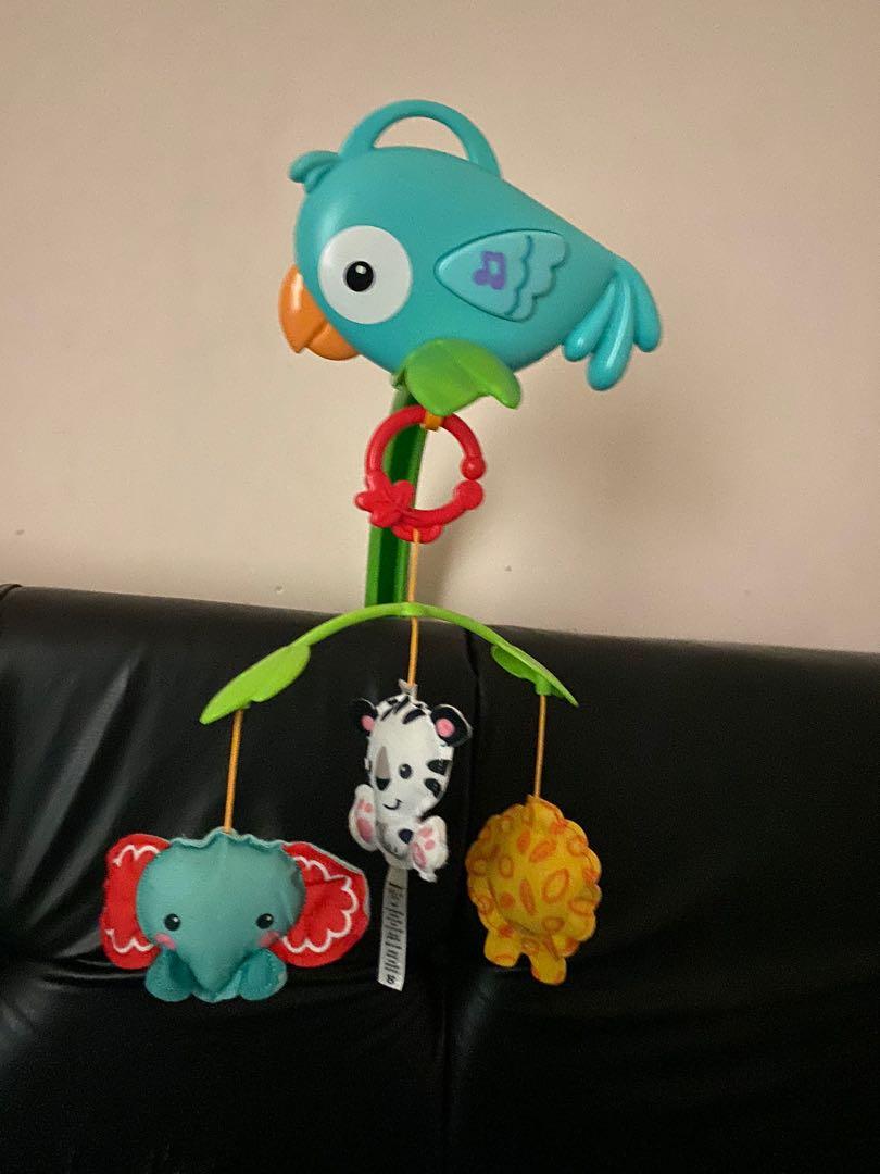 Fisher Price Rainforest Friends 3in1 Musical Mobile Mainan Gantung