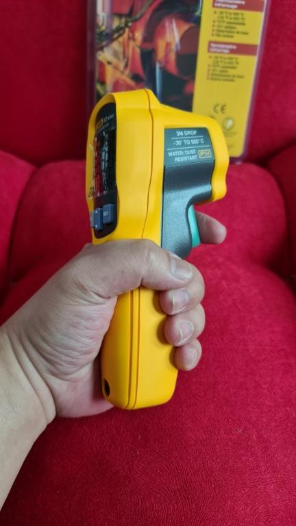Fluke 62 Max IR Thermometer, Fluke 62 Max, Infrared Thermometer, IR Thermometer (Category: Industrial Equipment) located in Quezon City. Submitted by supersale_lsi (Listing ID 1134496876, Image 3). Description: IR Thermometer Model: Fluke 62 Max Make: Fluke (US) Specifications: * Temperature Range: -30 °C to 500 °C (-22 °F to 932 °F) * Resolution: 0.1 °C (0.2 °F) * Accuracy: ± 1.5 °C or ± 1.5 % of reading, whichever is greater * Distance to Spot 