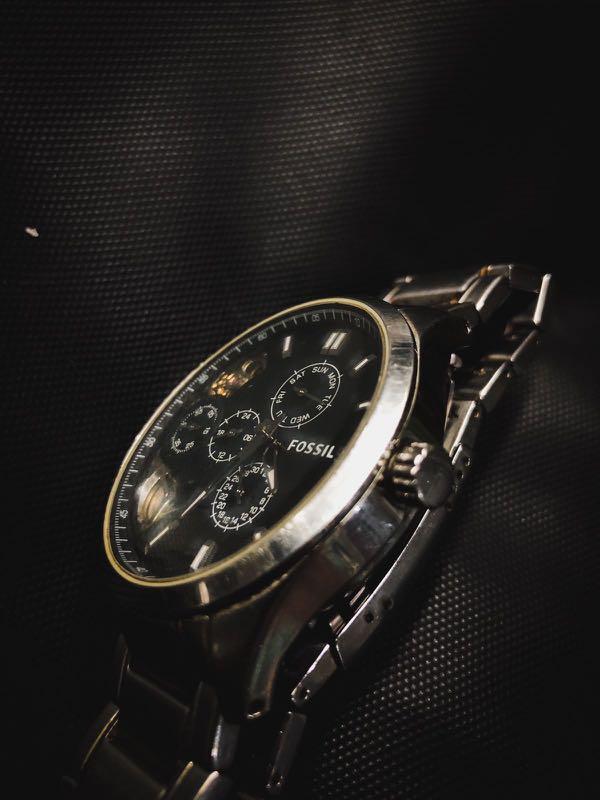 FOSSIL ME-1124, Fesyen Pria, Jam Tangan di Carousell