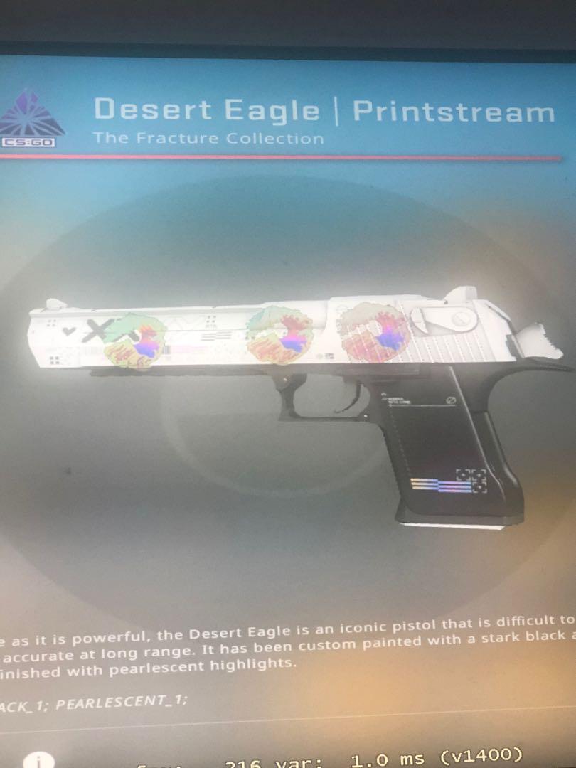 Ft Deagle Printstream Csgo, Video Gaming, Gaming Accessories, InGame