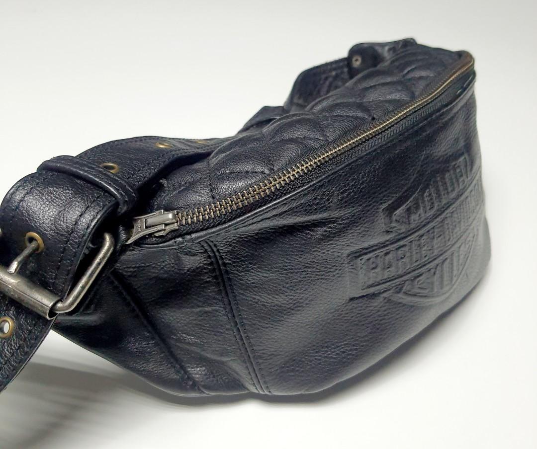 Malaysia Stock] 🇲🇾 Men's Leather Waist Pouch Chest Bag Cross Sling Travel  Shoulder Bag Kulit Halal