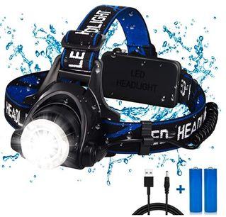 2pcs Clip-On Hat Light, Rechargeable LED Headlights Hat Light, Adjustable  Hands-Free Headlamps Flashlight For Fishing Running Camping Reading Hand Wor