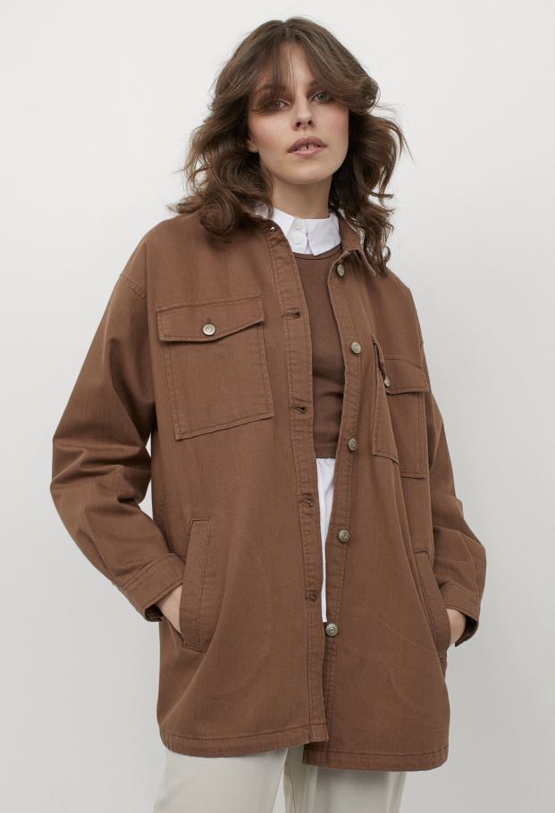 H and m oversized denim jacket shop
