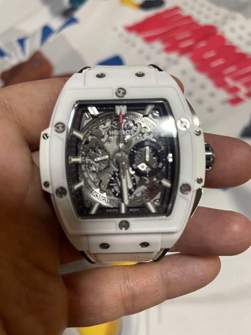 Hublot spirit of outlet big bang white ceramic