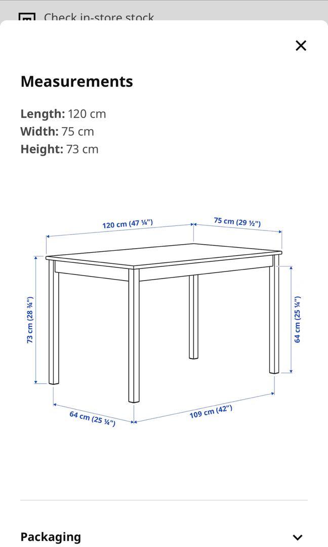 IKEA INGO Table, Furniture & Home Living, Furniture, Tables & Sets on