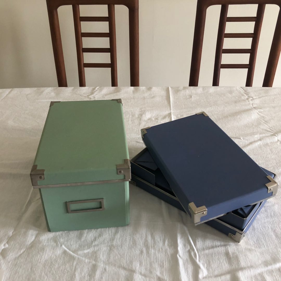 Ikea Kassett Cardboard storage box / display item /, Furniture & Home