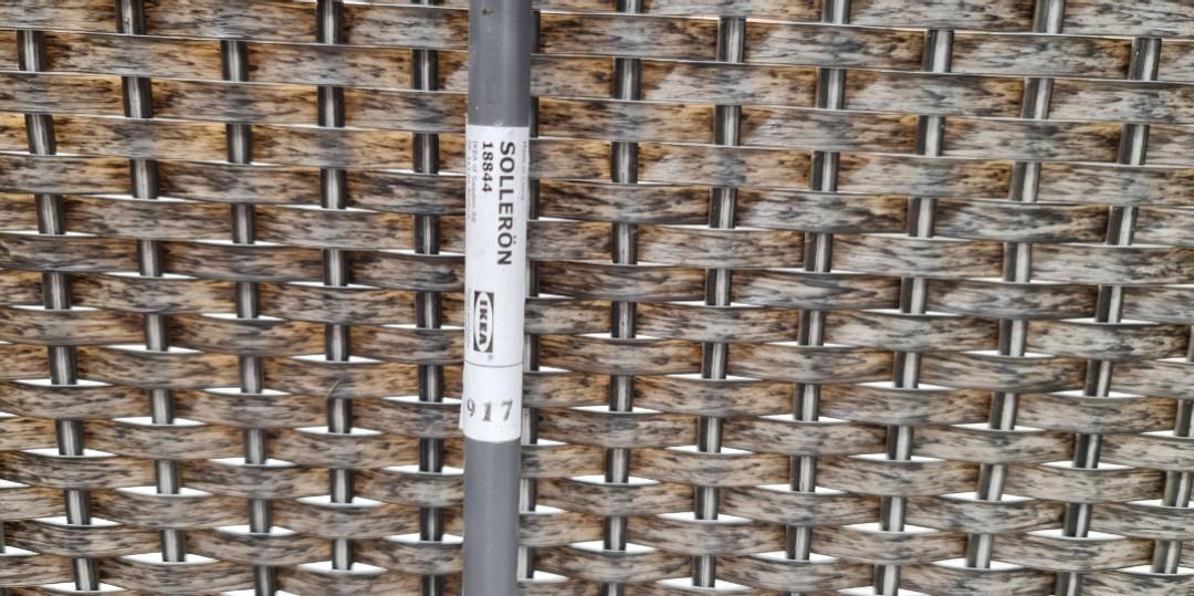 Ikea Solleron rattan outdoor gray chair Arm Rest, Furniture & Home