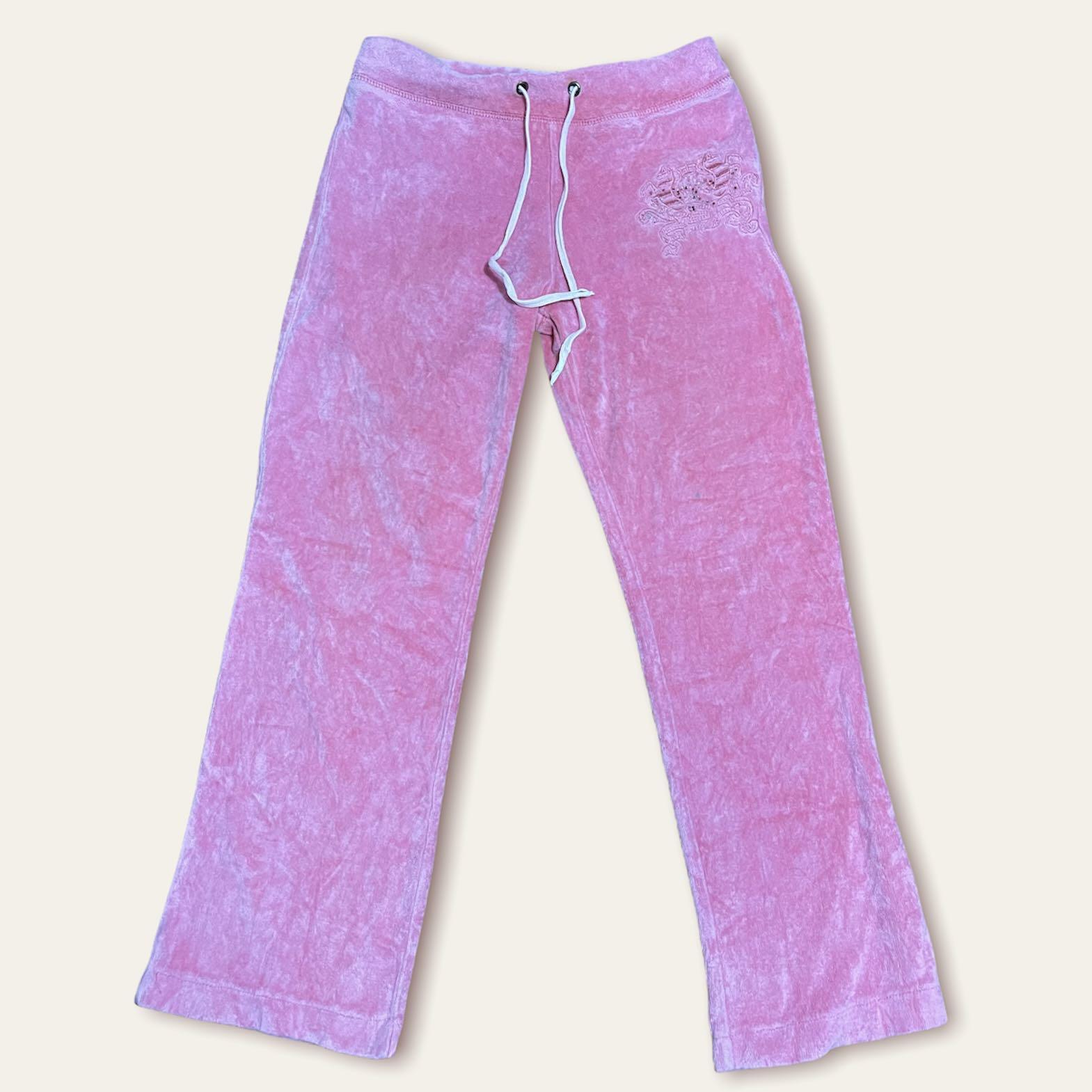 Juicy Couture insp!r3d y2k velour velvet track pants pink, Women's Fashion,  Bottoms, Other Bottoms on Carousell