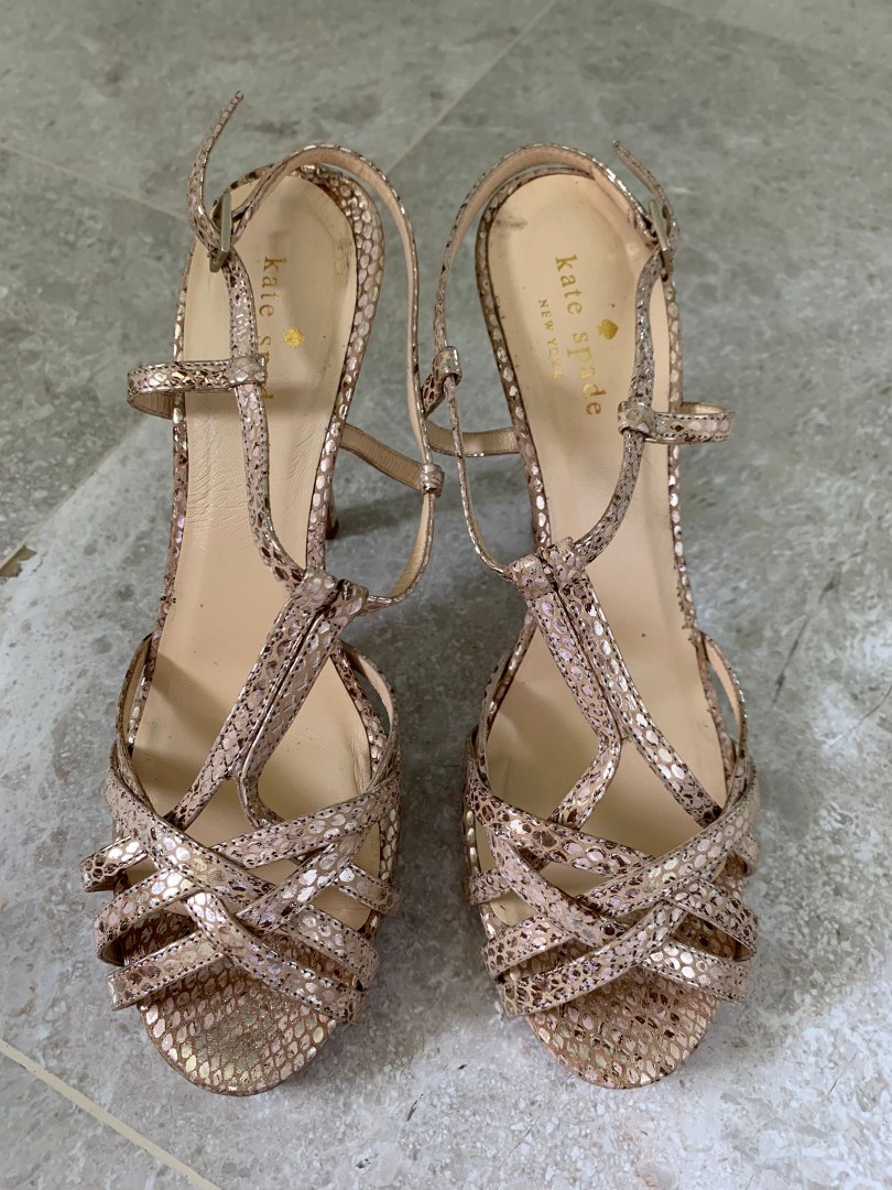 Kate spade 2024 gold heels