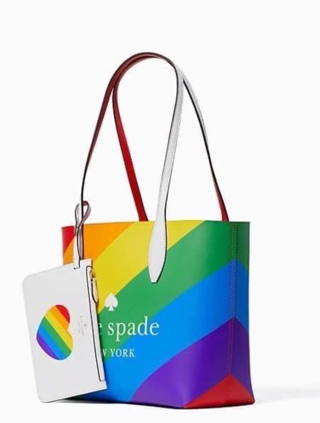 Kate Spade pride tote bag, Luxury, Bags & Wallets on Carousell