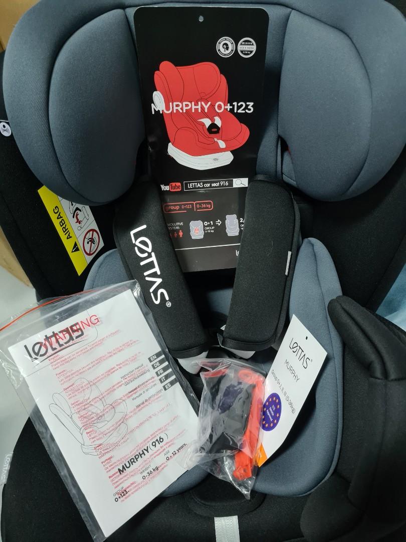 Top Tether Rotation 360° LETTAS Baby Car Seat for Child Group 0+/1/2/3 ISOFIX 0-36 kg/0-12 Year