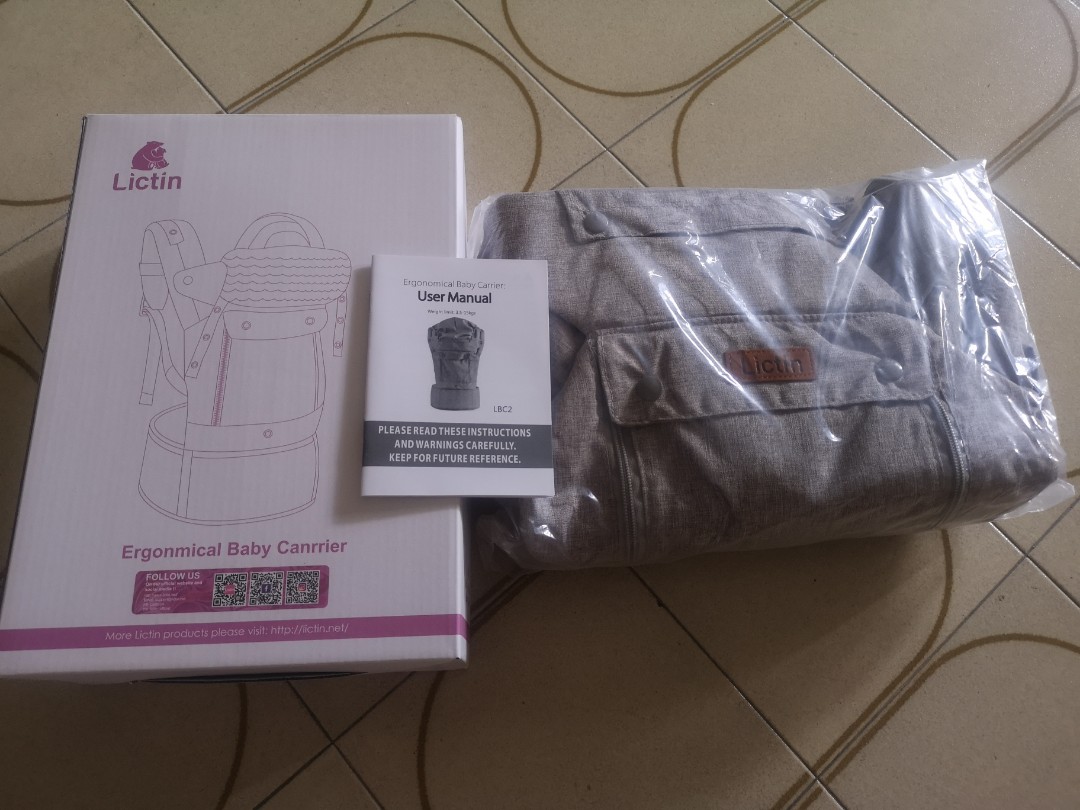 Lictin Ergonomic Baby carrier (NEW in packaging), Babies & Kids, Going