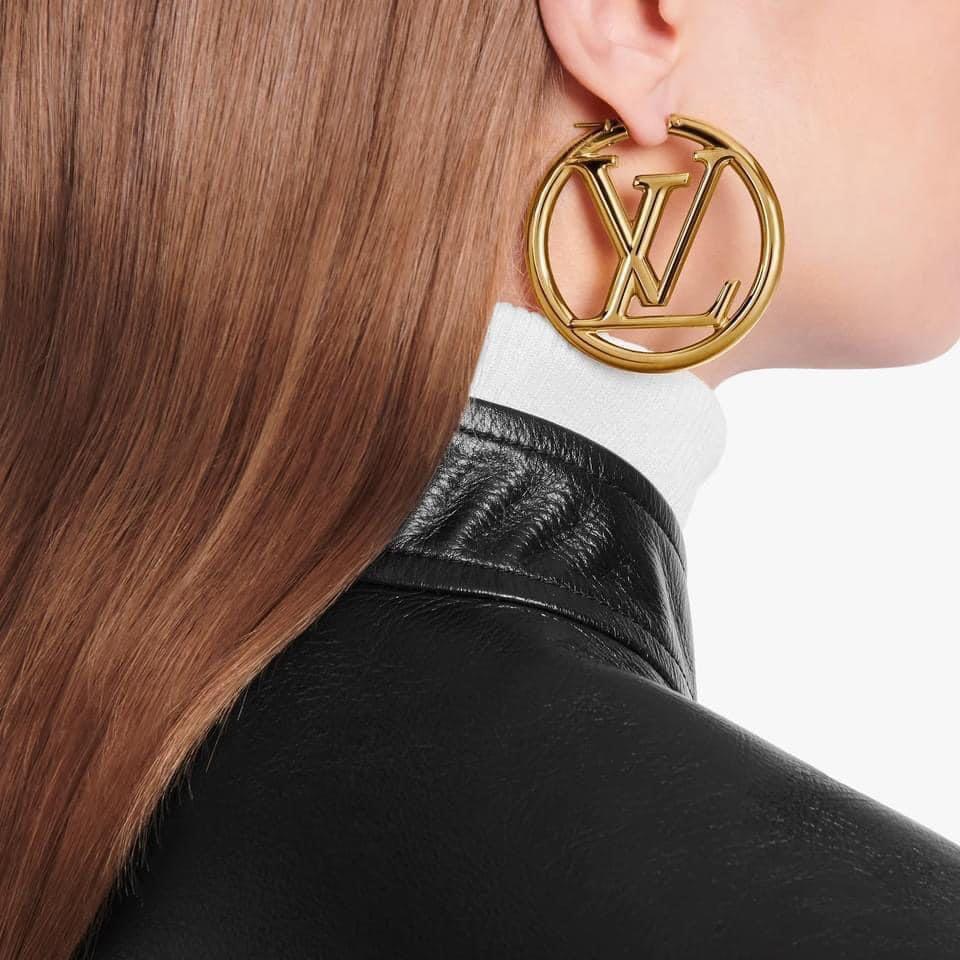 LV Iconic Earrings, Luxury, Accessories on Carousell