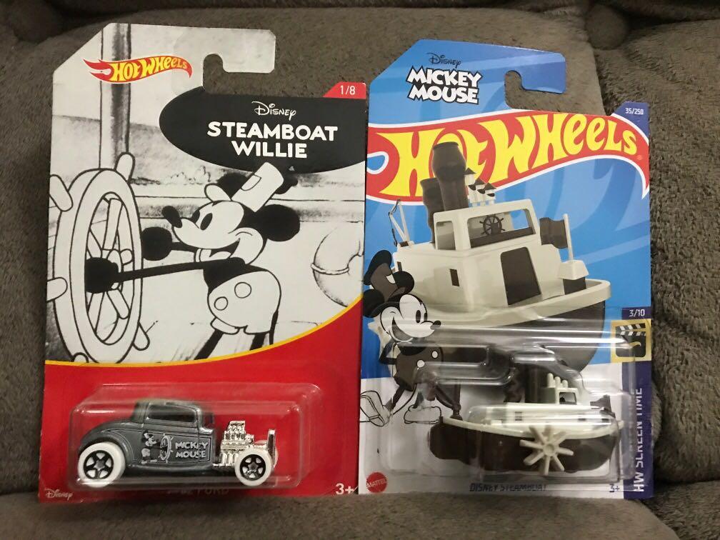 Hot wheels mickey mouse set top