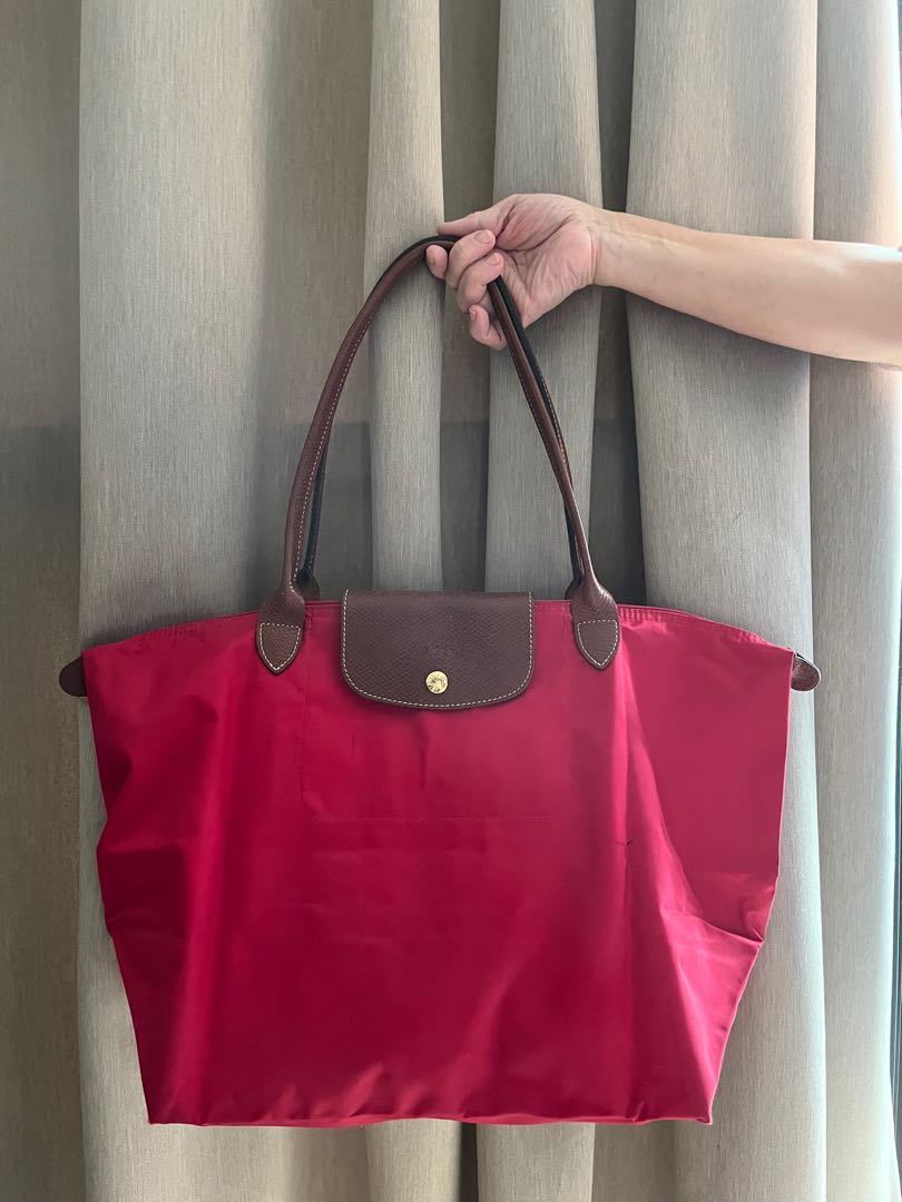 longchamp red handbag