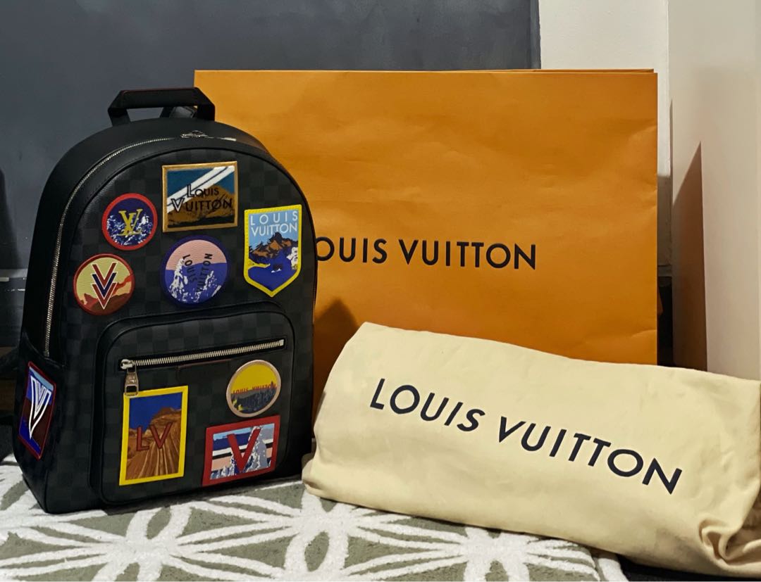 Louis Vuitton Josh Backpack Alps Patches Damier Graphite - ShopStyle
