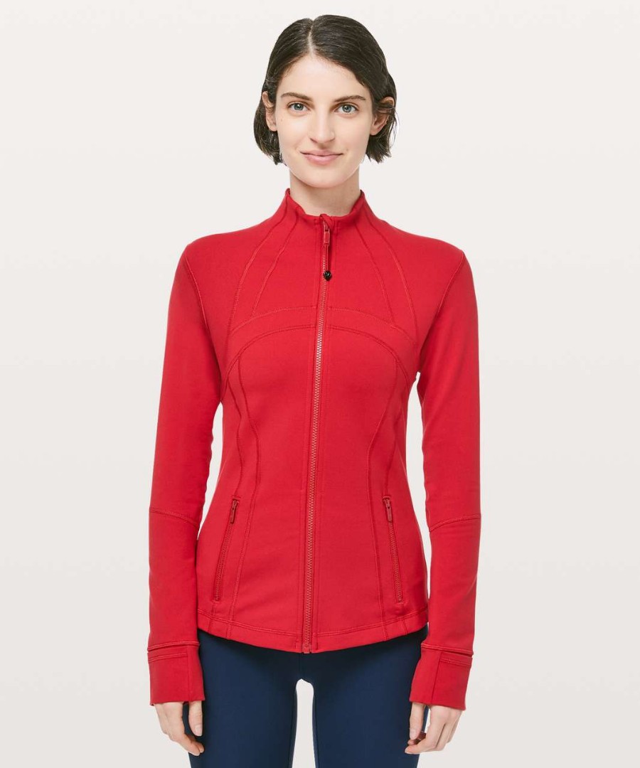 Red new arrivals lululemon jacket