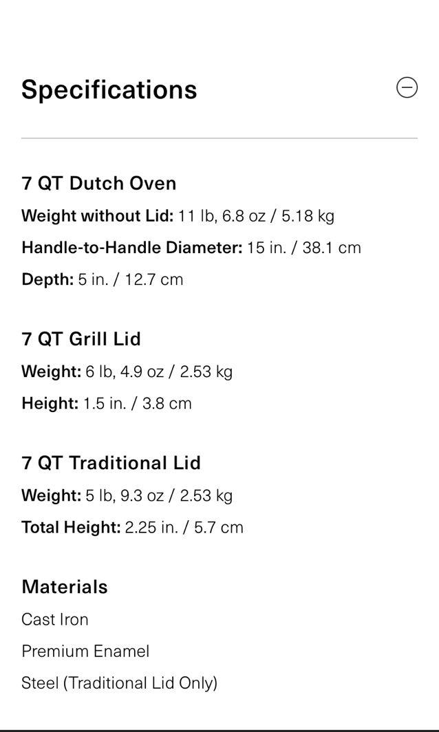 Misen Dutch Oven with grill lid, Furniture & Home Living, Kitchenware