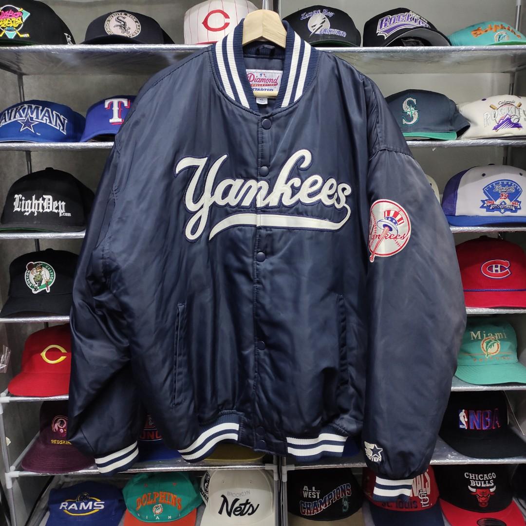 New York Yankees Vintage 90s Majestic Satin Bomber Jacket - MLB Baseball  Black Red Coat - Size Men's Medium ( M ) - FREE Shipping