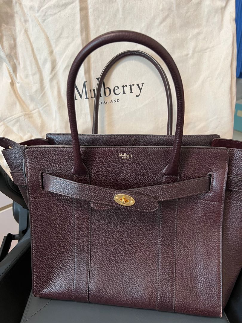Mulberry oxblood deals zipped bayswater