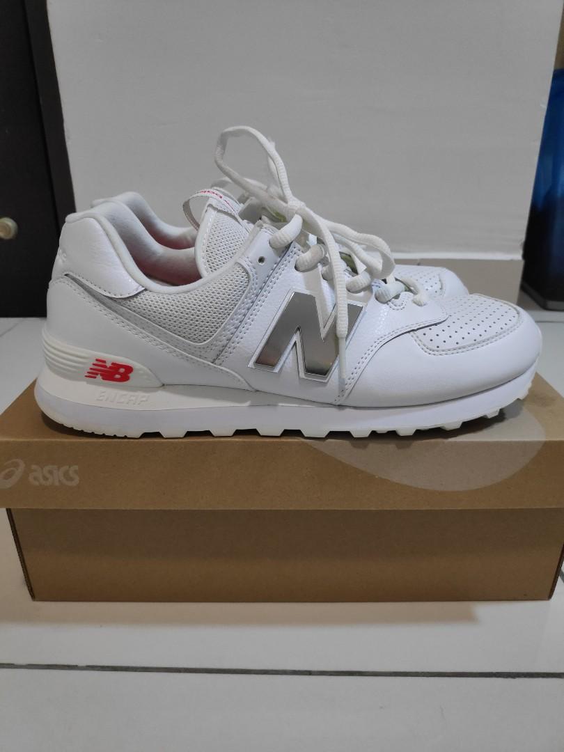 New Balance 574 Metallic White Neo Flame White Neo Flame ML574SOX