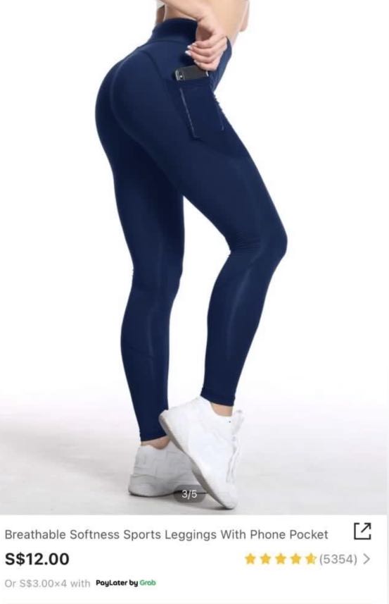 New SHEIN Yoga Pants, Women's Fashion, Activewear on Carousell