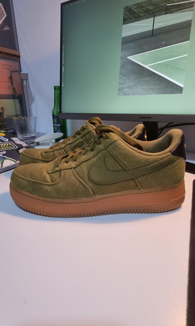 Air Force 1 Canvas - Camper Green Gum / US 11.5, Men's Fashion, Footwear,  Sneakers on Carousell