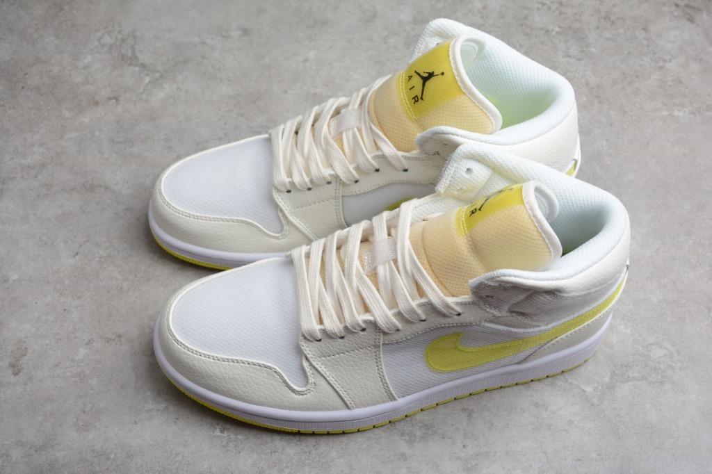 Air jordan 1 mid se yellow womens hot sale