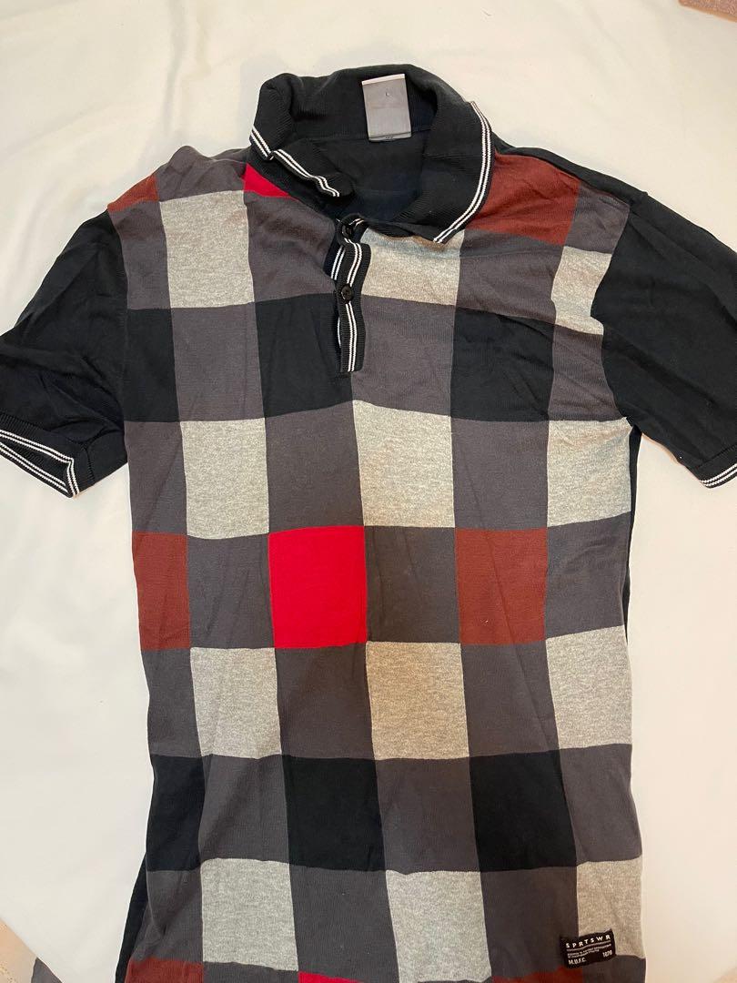 checkered nike shirt