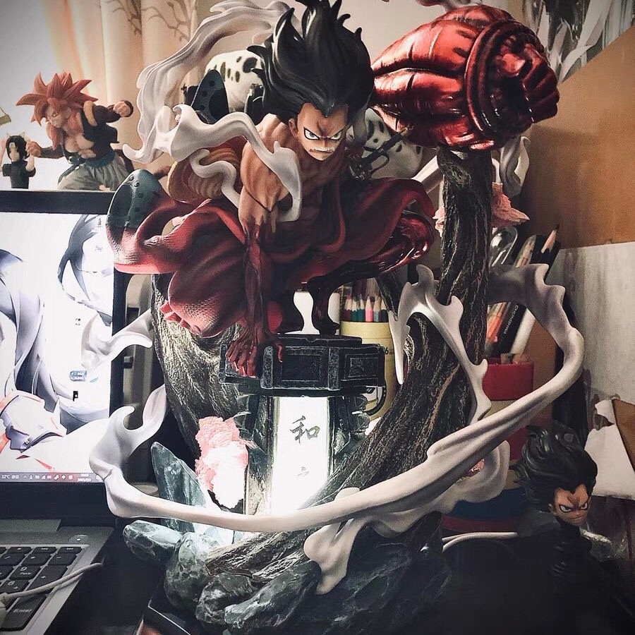 One Piece 40cm Wano Luffy Gear 4 Snakeman Gk Hobbies Toys Collectibles Memorabilia Fan Merchandise On Carousell