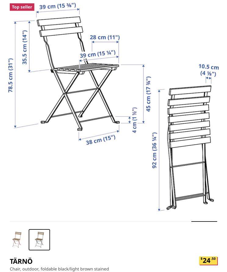 Outdoor chair and table set, Furniture & Home Living, Furniture, Tables