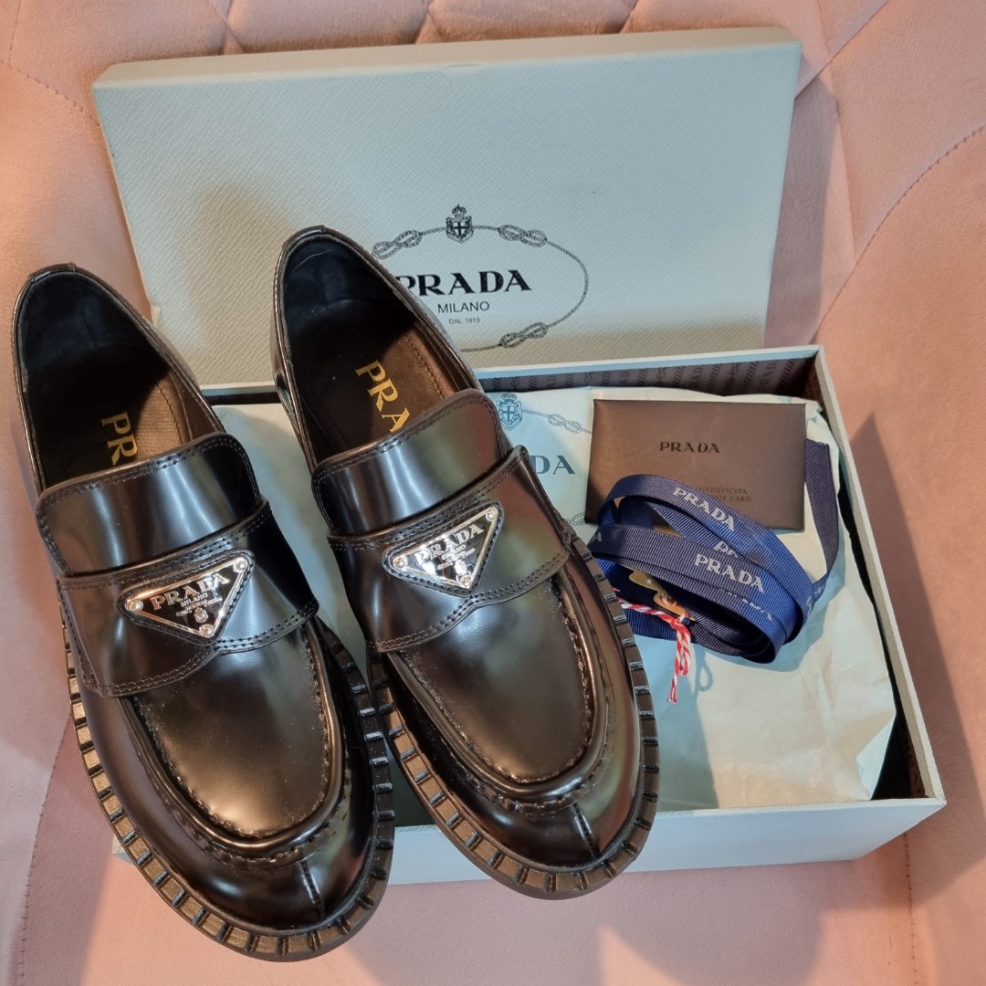 PRADA chunky loafers, Women's Fashion, Footwear, Loafers on Carousell