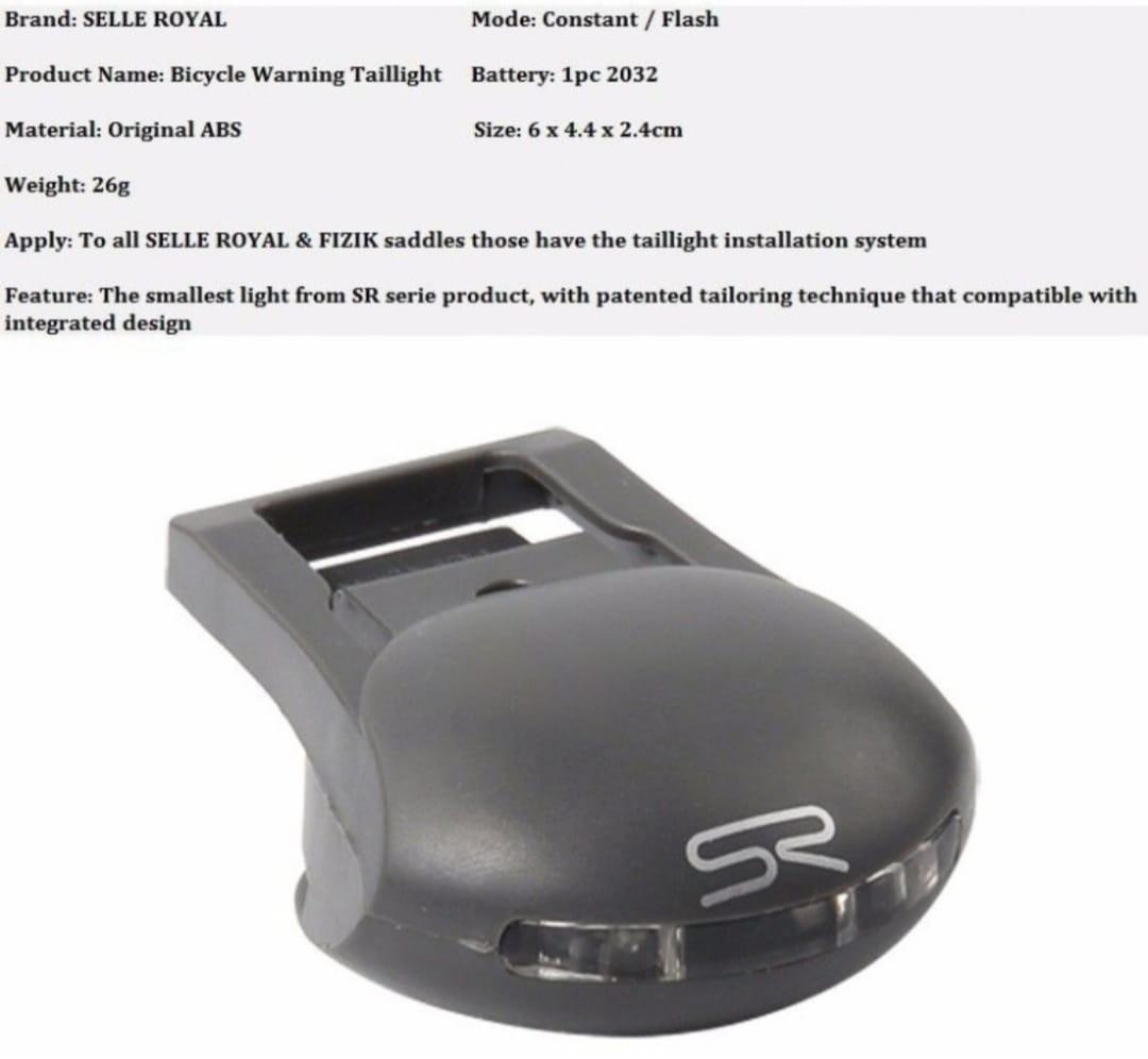 selle royal blinking light
